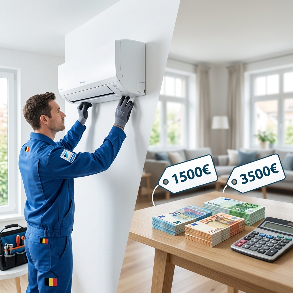 Prix airco en Belgique 2026 : tarifs installation complets